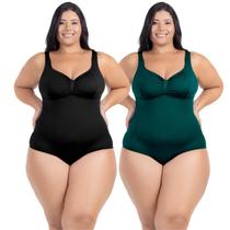 Kit Maiô Plus Size Natação Hidroginástica Alta Sustentação