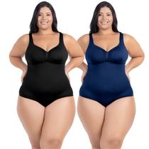 Kit Maiô Plus Size Natação Hidroginástica Alta Sustentação