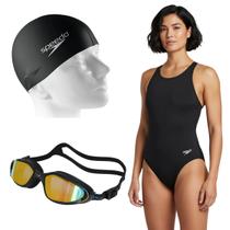 Kit Maîo Speedo Cross II Com Óculos Poseidon e Touca Swim Kit Maîo Speedo Cross II Com Óculos Poseidon e Touca Swim