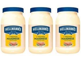 Kit Maionese Hellmanns Tradicional 500g - 3 Unidades