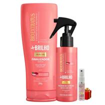Kit Mais brilho 1 Finalizador 200ml 1 Spray 100ml + Presente Lourre 15ml Kit Mais brilho 1 Finalizador 200ml 1 Spray 100ml + Presente Lourre 15ml