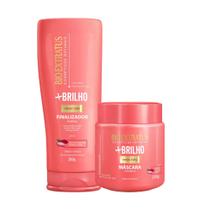 Kit Mais brilho 1 Máscara 250ml 1 finalizador 200ml