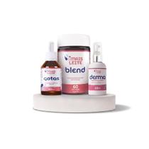 Kit Mais Leite Blend, Gotas e Derma - Linha Amamentação