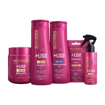Kit Mais Liso completo 1 Shamp 1 Cond 1 Máscara 250ml 1 Spray 1 Dose Kit Mais Liso completo 1 Shamp 1 Cond 1 Máscara 250ml 1 Spray 1 Dose