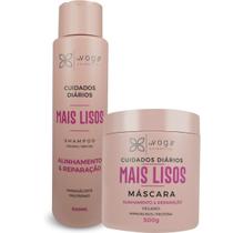 Kit Mais Lisos 1 Shampoo 1 Máscara 500g Voga