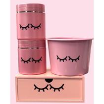 Kit Make 4 peças Organizador de maquiagem Kit Make 4 peças Organizador de maquiagem