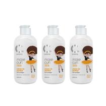 Kit Make Curl Kids Amavia 3 Creme Pentear Hidratante Criança