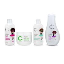 Kit Make Curl Kids Amavia Cachos Criança Hidratação Cabelo