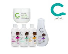Kit Make Curl Kids Cacho Criança Creme Cabelo Hidratação