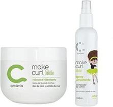 Kit make curl kids máscara + spray umectante amávia