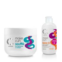 Kit make curl máscara soufle + leave-in tipo 4 amávia