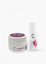 Kit make curl máscara soufle + leave-in tipo 4 amávia