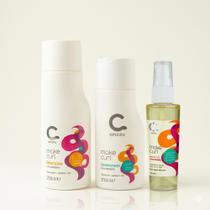 KIT MAKE CURL SHAMPOO, CONDICIONADOR e OIL UMECTANTE
