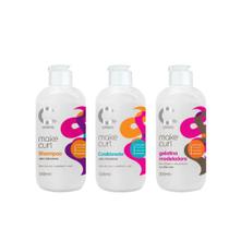 Kit Make Curl (Shampoo, Condicionador, Gelatina Modeladora) Amávia
