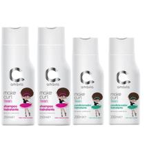 Kit Make Curl Teen 2 Shampoo 2 Condicionador Hidrata Amavia
