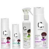 Kit make curl teen shampoo/condicionador/spray/umidificador