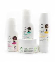 Kit Make Curl Teen Shampoo Creme Máscara Hidrata Amavia Hair