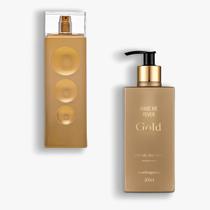 Kit Make me Fever Gold com Fragrância e Hidratante Kit Make me Fever Gold com Fragrância e Hidratante