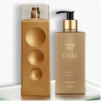 Kit Make me Fever Gold Mahogany Perfume 100ml + Hidratante 200ml Kit Make me Fever Gold Mahogany Perfume 100ml + Hidratante 200ml