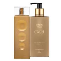 Kit Make me Fever Gold Mahogany Perfume 100ml + Hidratante 300ml