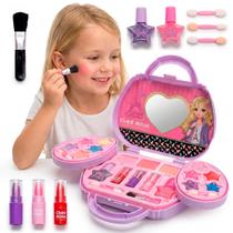 Kit Make Star Maleta De Maquiagem Infantil Bolsa Com Sombra Batom
