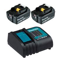 Kit Makita - 2 Baterias 18V 5.0Ah + Carregador Bivolt + Maleta