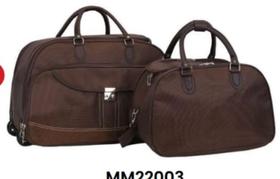 Kit mala bolsa grande com rodinhas e sacola de mao - XK MODA