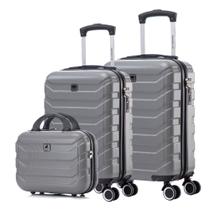 Kit Mala Bordo 3 Peças com Frasqueira + 10kg + 8kg ANAC