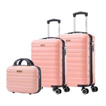 Kit Mala Bordo 3 Peças com Frasqueira + 10kg + 8kg ANAC