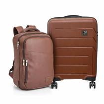 Kit Mala Bordo com Expansor Verona + Mochila 2 em 1 Viccina Kit Mala Bordo com Expansor Verona + Mochila 2 em 1 Viccina