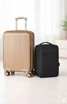 Kit Mala de Bordo 10 kg Abs 4 Rodas Dermond Mônaco Mochila Executiva para Notebook Preta Kit Mala de Bordo 10 kg Abs 4 Rodas Dermond Mônaco Mochila Executiva para Notebook Preta