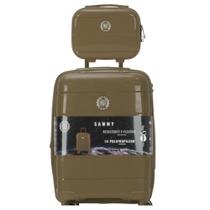 Kit Mala de Bordo 10kg ANAC Expansível PP Rodas 360 TSA com Frasqueira Sammy