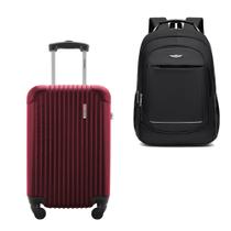 Kit Mala de Bordo 10kg Viagem Rígida Rodas 360º ABS Cadeado Segredo Gladiador A2MB com Mochila Executiva Notebook 102 Kit Mala de Bordo 10kg Viagem Rígida Rodas 360º ABS Cadeado Segredo Gladiador A2MB com Mochila Executiva Notebook 102