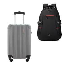 Kit Mala de Bordo 10kg Viagem Rígida Rodas 360º ABS Cadeado Segredo Gladiador A2MB com Mochila Executiva Notebook 102 Kit Mala de Bordo 10kg Viagem Rígida Rodas 360º ABS Cadeado Segredo Gladiador A2MB com Mochila Executiva Notebook 102