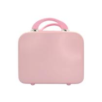 Kit Mala de Bordo Viagem Pequena Colors + Frasqueira em ABS Com Cadeado