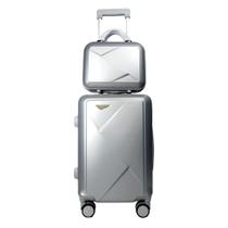 Kit Mala de Bordo Viagem Pequena Completa Reforçada + Frasqueira em ABS