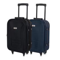 Kit mala de viagem 10 kg Lucerna Preta e azul Swiss Move