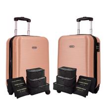 Kit Mala de Viagem 10kg 2 Malas de Viajem Pequenas Vai a Bordo Expansível Espaçosa Original Sestini com Garantia Vitalícia e 2 Kits Organizadores Kit Mala de Viagem 10kg 2 Malas de Viajem Pequenas Vai a Bordo Expansível Espaçosa Original Sestini com Garantia Vitalícia e 2 Kits Organizadores