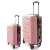 Kit Mala de Viagem 2 Peças Bordo e Grande - C/ 4 Rodinhas 360º Kit Mala de Viagem 2 Peças Bordo e Grande - C/ 4 Rodinhas 360º