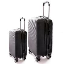 Kit Mala de Viagem 2 Peças Bordo e Grande - C/ 4 Rodinhas 360º Kit Mala de Viagem 2 Peças Bordo e Grande - C/ 4 Rodinhas 360º