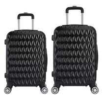 Kit Mala de Viagem 2 Peças Bordo e Grande - C/ 4 Rodinhas 360º Kit Mala de Viagem 2 Peças Bordo e Grande - C/ 4 Rodinhas 360º