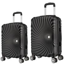 Kit Mala de Viagem 2 Peças Bordo e M - C/ 4 Rodinhas 360º