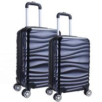 Kit Mala de Viagem 2 Peças Bordo e M - C/ 4 Rodinhas 360º Kit Mala de Viagem 2 Peças Bordo e M - C/ 4 Rodinhas 360º