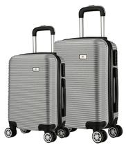 Kit Mala de Viagem 2 Peças Bordo e M - C/ 4 Rodinhas 360º Kit Mala de Viagem 2 Peças Bordo e M - C/ 4 Rodinhas 360º