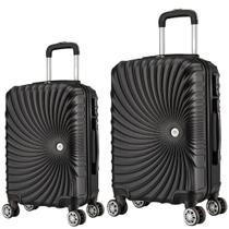 Kit Mala de Viagem 2 Peças Bordo e M - C/ 4 Rodinhas 360º Kit Mala de Viagem 2 Peças Bordo e M - C/ 4 Rodinhas 360º