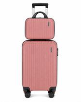 Kit Mala de Viagem 20" + Frasqueira Polipropileno World Bags Resistente Rodinhas 360 Bordo Kit Mala de Viagem 20" + Frasqueira Polipropileno World Bags Resistente Rodinhas 360 Bordo