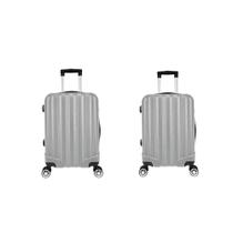 Kit Mala de Viagem abs 2 peças Adventure e Action Fortt Cinza MAB01-CZ
