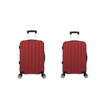 Kit Mala De Viagem ABS 2 Peças Adventure E Action Fortt Vermelha MAB01-VR Kit Mala De Viagem ABS 2 Peças Adventure E Action Fortt Vermelha MAB01-VR