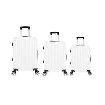 Kit Mala de Viagem abs 3 peças Adventure Fortt Branca - KMV01-BA
