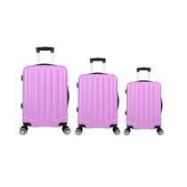 Kit Mala de Viagem abs 3 peças Adventure Fortt Rosa - KMV01-RA